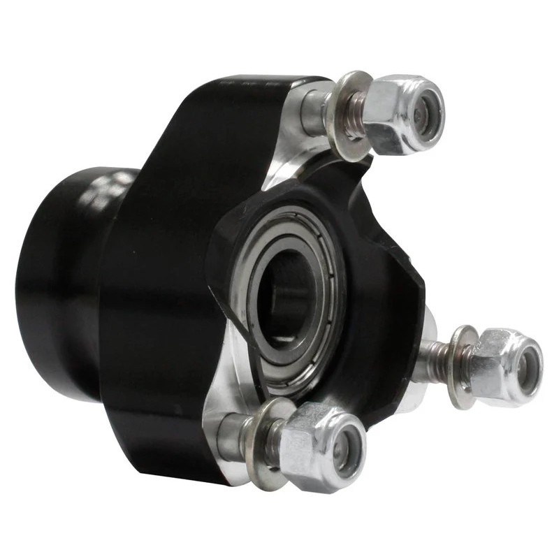 Moyeu avant court Ø17 - OKJ GOLD / DD BLACK aluminium